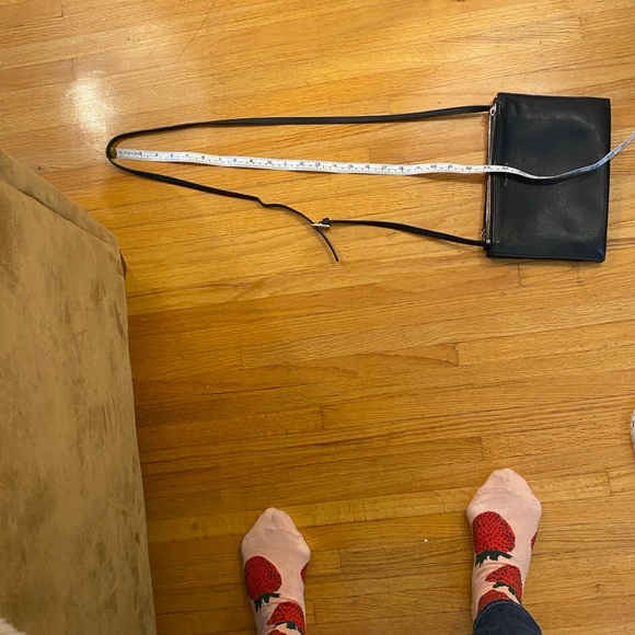 Massimo Dutti Elegant Black Crossbody Bag Zippered Pockets - Picture 13 of 13